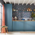 William morris at home - papier peint intiss� william morris bird & pomegranate navy blue 1005 x 52cm ...