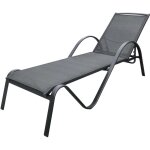 Wilsa garden - bain de soleil en aluminium sunset