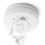 Wiltec d�tecteur de fum�e avec pile 9 v, d�tecteur incendie avec fonction hush, d�tecte - feu fiable ...