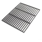 Wiltec grille bbq carre 29 x 44, 5 cm ? en fonte ? barbecue charbon de bois ou  gaz ? grillade cuisson ...