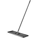 Wiltec - râteau de nivellement 914 x 254 x 2050 mm noir 3, 8 kg acier fin raclette de gazon niveleur ... Wiltec - râteau de nivellement 914 x 254 x 2050 mm noir 3, 8 kg acier fin raclette de gazon niveleur ...