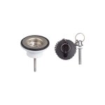 Wirquin pro - wirquin - bonde de lavabo avec grille inox et bouchon plastique noir Wirquin pro - wirquin - bonde de lavabo avec grille inox et bouchon plastique noir