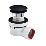 Wirquin - ensemble bonde + siphon quick - clac - nano 6. 7 - finition : noir Wirquin - ensemble bonde + siphon quick - clac - nano 6. 7 - finition : noir