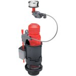 Wirquin - mcanisme chasse d'eau wc double chasse avec bouton poussoir  cble mw2 10722802, gris