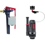 Wirquin pro - ensemble mcanisme de wc flexiflow double chasse latral 3 / 8 + robinet flotteur jollyfill ...