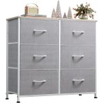Commode tissu pour chambre, double 6 tiroirs, tour rangement bacs tissu, pour placard, salon, couloir, ... Commode tissu pour chambre, double 6 tiroirs, tour rangement bacs tissu, pour placard, salon, couloir, ...