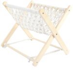 Woden magazine rack - photography props - foldable table organizer