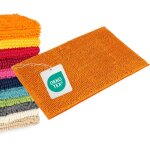 Wohndirect tapis de bain paris - 1 pi�ce 70x120 cm, orange