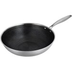 Laguiole cuisson - wok 32cm triplex -  blacksteel