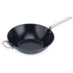 Wok antiadh�sif joseph joseph space de 32 cm (12, 5 ), poign�e pliante, r�sistant � l'induction et au ...