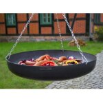 Wok  suspendre 70 cm sur trpied
