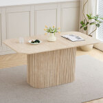 Wokaka ? table de salle � manger ovale 160 cm ? panneau mdf r�sistant aux rayures ? pour 4 � 8 personnes ...