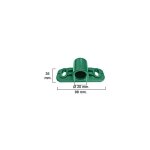 Roulement de brouette pour essieux jusqu' 20mm en plastique vert