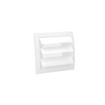Grille en plastique avec support en maille et lamelles mobiles 15x15 cm