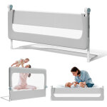 Wolketon 150cm barri�re de lit pliable b�b�, barri�re de protection pour bord de lit, rail de lit protection ...