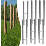 Wolketon 6x support de poteau ancre de poteau h pergola pied de poteau support de cl�ture ancre 121mm ...