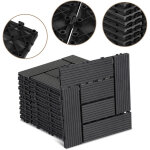 Wolketon 99pcs dalle de terrasse 9m� dalle clipsable 30x30cm rev�tement de sol ext�rieur terrasse jardin ...