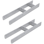 Wolketon ancrage de poteau support de poteau en h ancrage de poteau encastr� pour abris de voiture. maisons ...