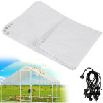 Wolketon b�che pe pour poulailler 3, 43 � 2, 0 m ? couverture imperm�able et anti - uv avec 14 tendeurs, ...