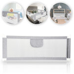 Wolketon barri�re de s�curit� enfant lit, 180 x 80cm, barri�re de lit enfant b�b� pliable