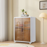 Wolketon bo�te rangement plastique 310l, 3 niveaux de rangement pliables avec 4 roulettes et couvercles, ...