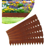 Wolketon bordure de jardin avec pointes diy bordure de pelouse bordure de gazon galvanis� m�tal bordure ...