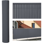 Wolketon wolketon canisse en pvc, paravent de jardin, piscines, palissade en pvc r�sistant aux uv gris ...