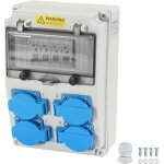 Wolketon coffret de chantier r�partiteur mural avec disjoncteur de c�ble, distributeur de courant de ...