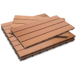 Wolketon dalle de terrasse dalles en bois composite wpc 60 x 30 cm dalles clipsables jardin ext�rieur ...