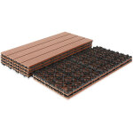 Wolketon dalle de terrasse dalles clipsables en bois 12 pi�ces rev�tement carrelage 60 x 30 pour jardin ...