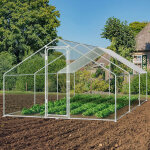 Wolketon enclos 3�6�2 m ? poulailler en m�tal accessible, 18 m� de surface, porte verrouillable, parc ...