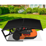 Wolketon garage noir pour robot tondeuse en plaque pc robuste ? toit pour abri de voiture et toiture ...