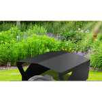 Wolketon garage noir pour robot tondeuse en t�le d'acier galvanis�e ? toit pour abri de voiture avec ...