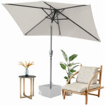 Wolketon parasol 140 � 210 cm, parasol de jardin, inclinable, toile avec rev�tement pa, protection uv ...