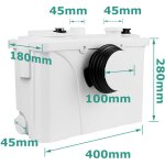 Wolketon pompe � mati�res f�cales 700w pompes pour eaux us�es pompes � eau avec filtre � charbon pour ...