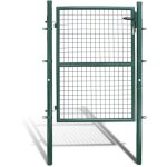 Wolketon portail de jardin portillon de jardin grillag�. en acier galvanis�. cl�ture avec serrure. porte ...