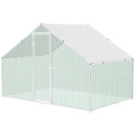 Wolketon poulailler 3�2�2 m ? enclos pour petits animaux, voli�re ext�rieure, cage � poules en acier ...