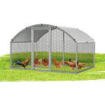 Wolketon poulailler 3�2�2 m avec toit arqu� ? enclos pour petits animaux, voli�re ext�rieure, cage � ...