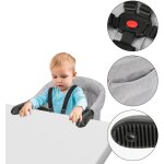 Wolketon si�ge de table pliable pour b�b� avec pinces antid�rapantes et ceinture de s�curit� - fixation ...