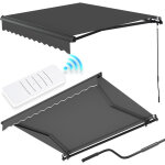 Wolketon store banne mural articul� store �lectrique r�tractable protection uv50 + 2, 5x2 m aluminium ...