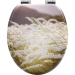 Woltu - abattant wc avec frein de chute lunette wc, en forme o, lunette toilettes wc en mdf, cuvette ...