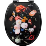 Woltu - abattant wc lunette wc avec frein de chute, en forme o, dgagement rapide, en mdf, montage par ...