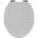 Woltu - abattant wc lunette wc avec frein de chute, en forme o, dgagement rapide, en mdf, montage par ...