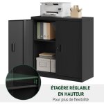 Woltu caisson bureau, armoire bureau mtallique, caisson de rangement verrouillable, meuble rangement ...