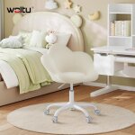 Woltu - chaise bureau enfant fauteuil ergonomique, en forme de pétale, hauteur réglable, beige Woltu - chaise bureau enfant fauteuil ergonomique, en forme de pétale, hauteur réglable, beige