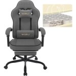 Woltu - chaise gaming, fauteuil gaming, avec coussin  ressorts ensachs, chaise ergonomique, appui - ...