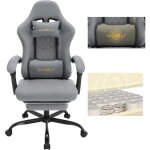 Woltu chaise gaming massante, fauteuil gamer, chaise ergonomique, appui - tte, repose - pieds, charge ...