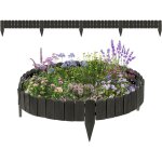 Clôture de pelouse décorative en bois, bordure de jardin flexible, palissade de jardin extérieur, 203x45 ... Clôture de pelouse décorative en bois, bordure de jardin flexible, palissade de jardin extérieur, 203x45 ...