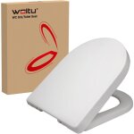 Woltu - couvercle de sige wc abattant wc plastique, en plastique avec systme d'abaissement automatique ...