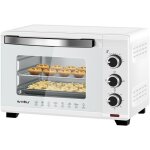 Woltu mini four, four lectrique 21 l, minuterie 0 - 60 min, 100 - 230?, 1280w, porte  double vitrage, ...